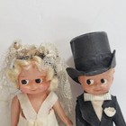 Celluloid Jointed Kewpie Bride And Groom Wedding Cake Topper Figurine