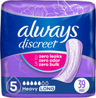 2 Pack Always Discreet - Incontinence Pads Heavy Long  Size 5  39 Count Each