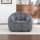 Giant Bean Bag Chair For Adults With Armrests - Comfy Beanbag Lounge Lazy Sofa