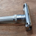 Vintage Gillette H3  Slim Adjustable Tto Metal Double Edge Safety Razor Clean 
