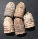 Crimean War Minnie Lead Bullets - 1853 - 1856