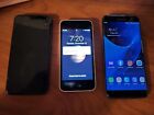 Mixed Lot Of 3 Cellphones For Parts Or Repair--iphone   Samsung--free Shipping