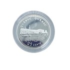 1992 Canada Quebec Province Queen Elizabeth Ii Proof Silver 25 Cent Coin
