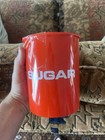 Vintage 1970s Mid Century Danish Designs Canister Set Red Orange Made In Denmark