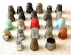 Antique Vintage 24 Pc Thimble Lot  11 Are Sterling English  German  Enamel  Etc 