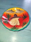 Talavera Mexican Pottery Footed Hand Painted Hand Crafted Salsa Bowl Folk Art 