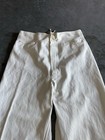 True Vintage 1940   s Talon Zipped Fly Lace Flared Naval White Uniform Pants