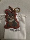 Coach Disney X Coach Bag Charm With Thumper Limited Edition- Rare Color Nwt