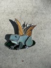 Vintage 1998 American Art Glass Stained Glass Frog On Lily Pad 4    X 4   