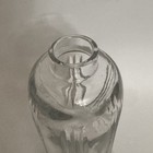 Vintage Clear Glass Lamp Light Shade 9  Tall X 4  Wide Cut Design Bell Shape