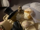 Vintage Wilton Inc  Vintage 1970 Bride   Groom Wedding Cake Topper -1970