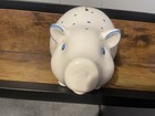 Tiffany   Co Earthenware Piggy Bank With Blue Polka Dots   Made In Italy