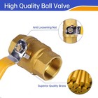 Yadian 11 2  Full Port Brass Ball Valve With Heavy Duty Yellow Vinyl Insulati   