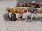 Vintage Assortment Thimbles 85 Total Collection Lot Floral Wildlife Seasonal 