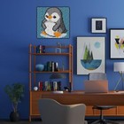 Penguin Latch Hook Kit Diy Rug Tapestry 11 8 x11 8  For Kids   Adults Gift Set