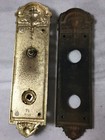 Victorian  Ornate Brass Or Bronze Door Knob Plates