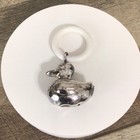 Vintage Nursery Baby Duck Rattle Metal And Plastic