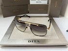 Dita Mach Five Drx 2087 Matte Black Yellow Gold Grey Gradient Lens Sunglasses