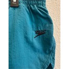 Speedo Mens Teal Vintage Swim Trunks Size Xl Mesh Liner Dolphin Hem Water Shorts