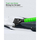33 In  Abs Plastic Blade Ice Scraper With Extendable Snow Brush And Foam Grip Fo