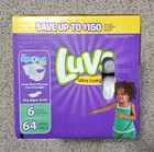 Luvs Ultra Leakguards Size 6 Discontinued Monkey Prints 64 Ct Vintage Rare