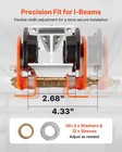 Vevor Electric Hoist Manual Trolley 1100lbs 0 5ton 2 68 -4 33  I-beam Adjustable
