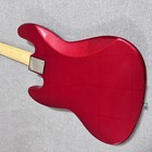 Red Metallic 4 String Jazz Bass Electric Bass Guitar Solid Body Maple Fretboard