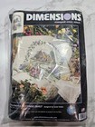 Dimensions Hollyhock Cottage Quilt Susan Noble Stamped Cross Stitch Kit  3216