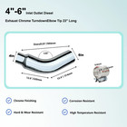 4-6 Inch Exhaust Elbow -  Diesel Exhausttip With Clamp