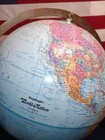 Vintage 1986-1989 Replogle World Nation Globe 12    Raised Relief On Floor Stand  
