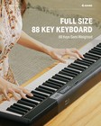 Donner Dep-1 Digital Piano Keyboard 88 Key Full Size   Carry Bag Sustain Pedal
