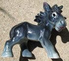Vintage Porcelain Or Ceramic Donkey Burro Figure Stamped Occupied Japan