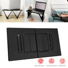 Laptop Tray Lap Desk Stand Foldable Bed Table Notebook Tray Adjustable 4 Angles