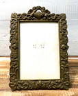 Vintage Silvestri Brass Ornate Angel Free Standing Picture Frame No Glass