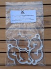 5 Sail Rings W  Integrated Mainsheet Hanger For Sunfish - White   Marinerx
