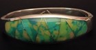 Taxco Sterling Silver Cuff Bracelet Pendant Earrings Set Vintage Alicia 69g