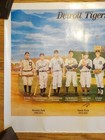 Detroit Tigers All-time Team Poster Signed By 6 Lolich Anderson Morris Hiller  