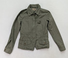 Ashley Women s Jacket Size Small Army Green Military Style Lightweight