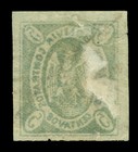Bolivia 1867  Condor  5c Blue Green - Thin Paper   Scott   1 Used Vf-xf