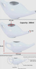 Jal Neti Pot White Ceramic Nasal Sinus Irrigation Nose Wash Cleanse 300ml 10oz