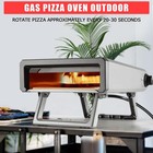 12-inch Portable Gas Pizza Oven For Outdoor Cooking  Rapid 950  f Preheating