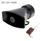 100w 12v Car Truck Warning Siren Horn Loud Speaker W  Remote Controller 7 Sound