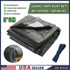 Heavy Duty Tarpaulin Waterproof Awning Tarp Poly Canopy Tent Shelter Shade Cover