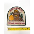 Vintage Smokey Bear Protect Our Forests Embroidered Patch Yellow Green