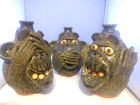 3 Monkeys  see  Hear  Speak No Evil  Gorgeously Objective Ceramic - Take A Look