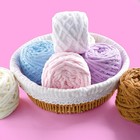 3-pack Chunky Chenille Yarn  Fluffy For Baby Blanket  Sweater  Shawl  Scarf  Glo