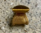 Vintage Tigers Eye Cufflinks Goldtone Mesh Wrap Around Cufflinks New Old Stock