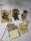 6 Vintage 1940s Hallmark Paper Doll Set With Cut Outs   Greeting Cards Bundle