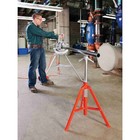 Ridgid 56662 V-head Pipe Stand   2  500 Lb Max Load Capacity   Adj Leg   52 In