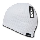White Solid Warm Winter Ski Snowboard Knit Skull Beanie Beanies Cap Hat Hats